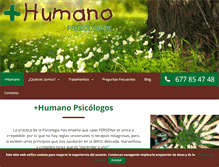 Tablet Screenshot of mas-humano.es